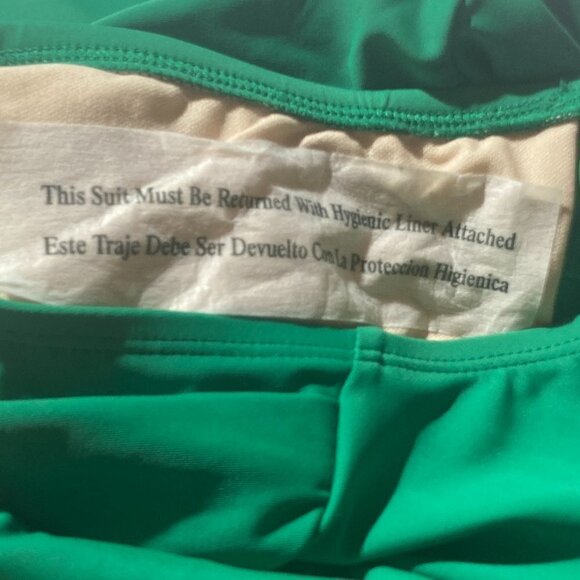 Kona Sol NWT SZ M Kelly Green One Piece Figure Flattering Swimsuit Beach Swim - Picture 8 of 10